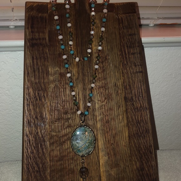 Art by Amy Jewelry - Art by Amy Turquoise Beaded Necklace
